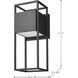 Supreme LED 17 inch Matte Black Outdoor Wall Sconce
