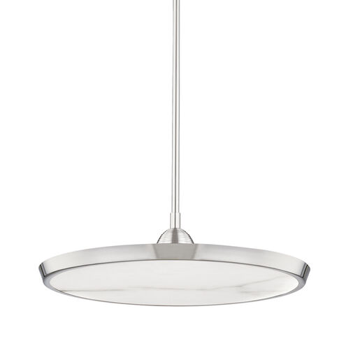 Draper LED 20.25 inch Polished Nickel Pendant Ceiling Light