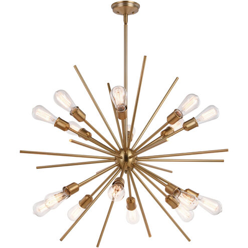 Estelle LED 36 inch Natural Brass Pendant Ceiling Light