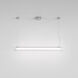 io LED 39.37 inch Polished Chrome Interior Pendant Light Ceiling Light