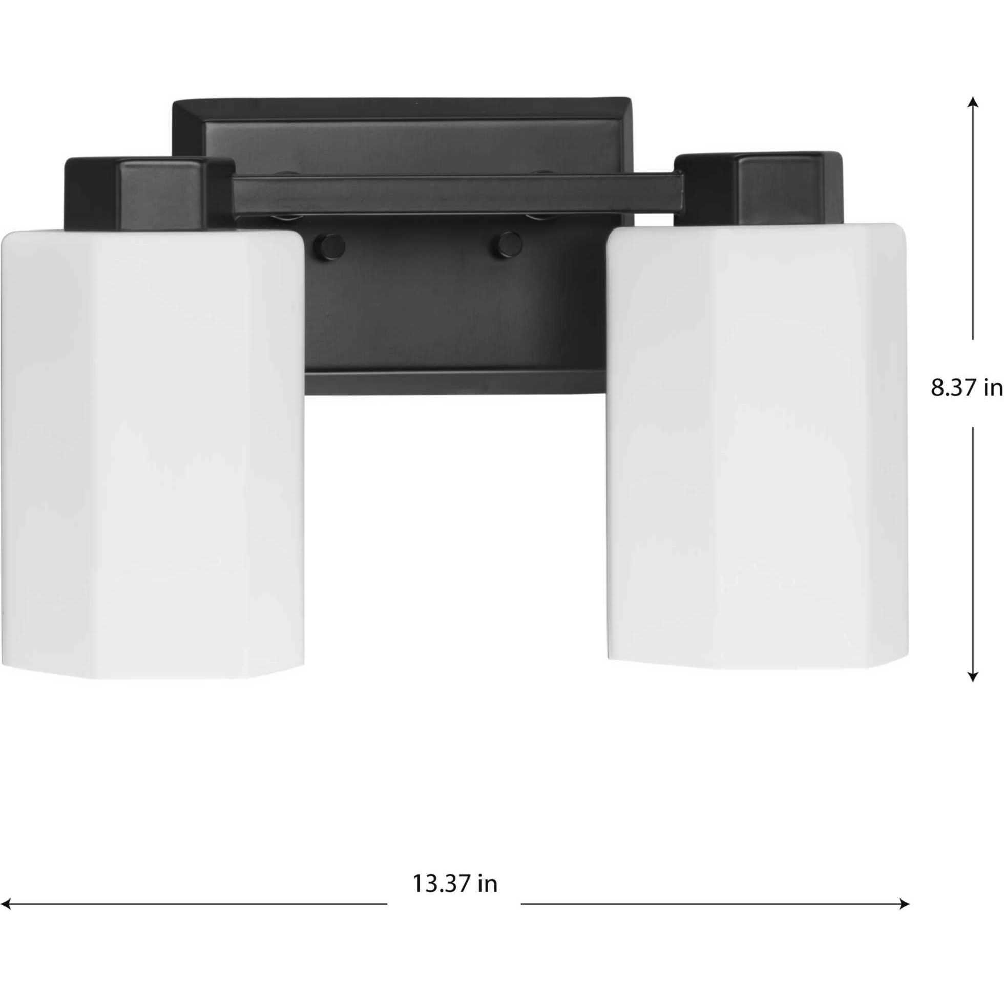 Estrada 2 Light 13.37 inch Matte Black Bathroom Vanity Light Wall Light