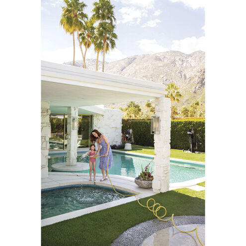 Coastal Elements Republic LED 20 inch Satin Nickel Outdoor Wall Mount Lantern, Estate Series