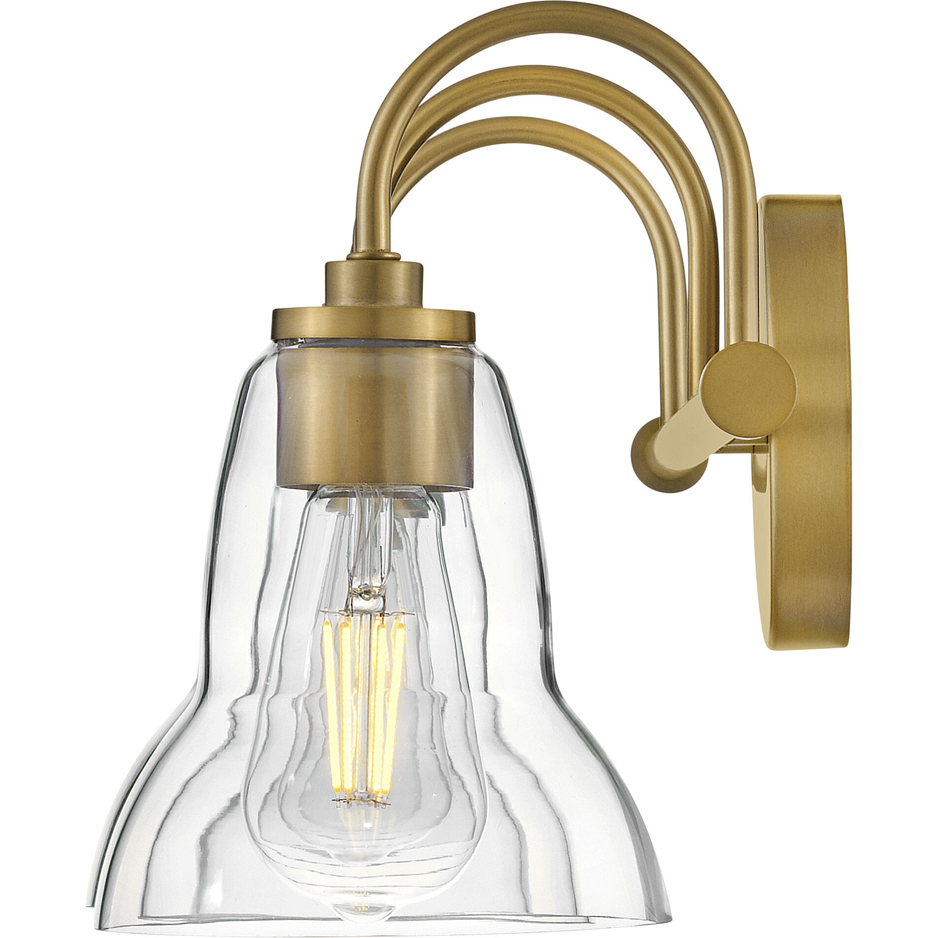 Vera LED 24 inch Lacquered Brass Bath Light Wall Light