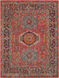 Kars 120 X 96 inch Red Rug, Rectangle
