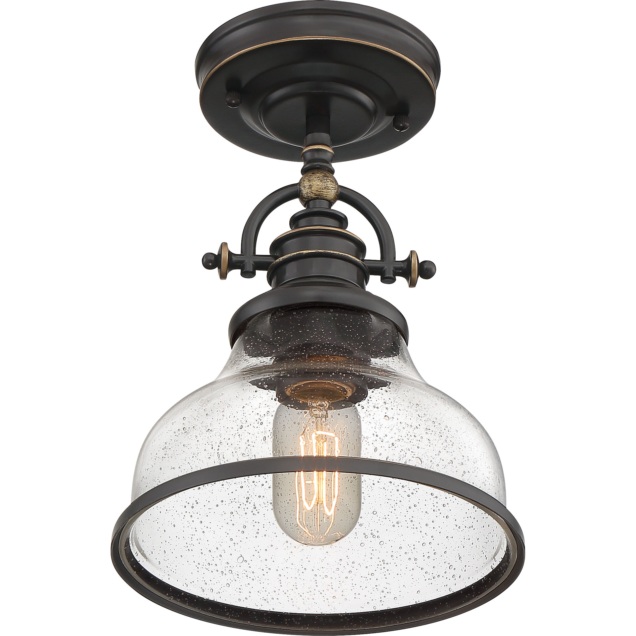 Grant 1 Light 8 inch Palladian Bronze Mini Pendant Ceiling Light