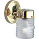 Utility Lantern 1 Light 7 inch Polished Brass Outdoor Wall Lantern