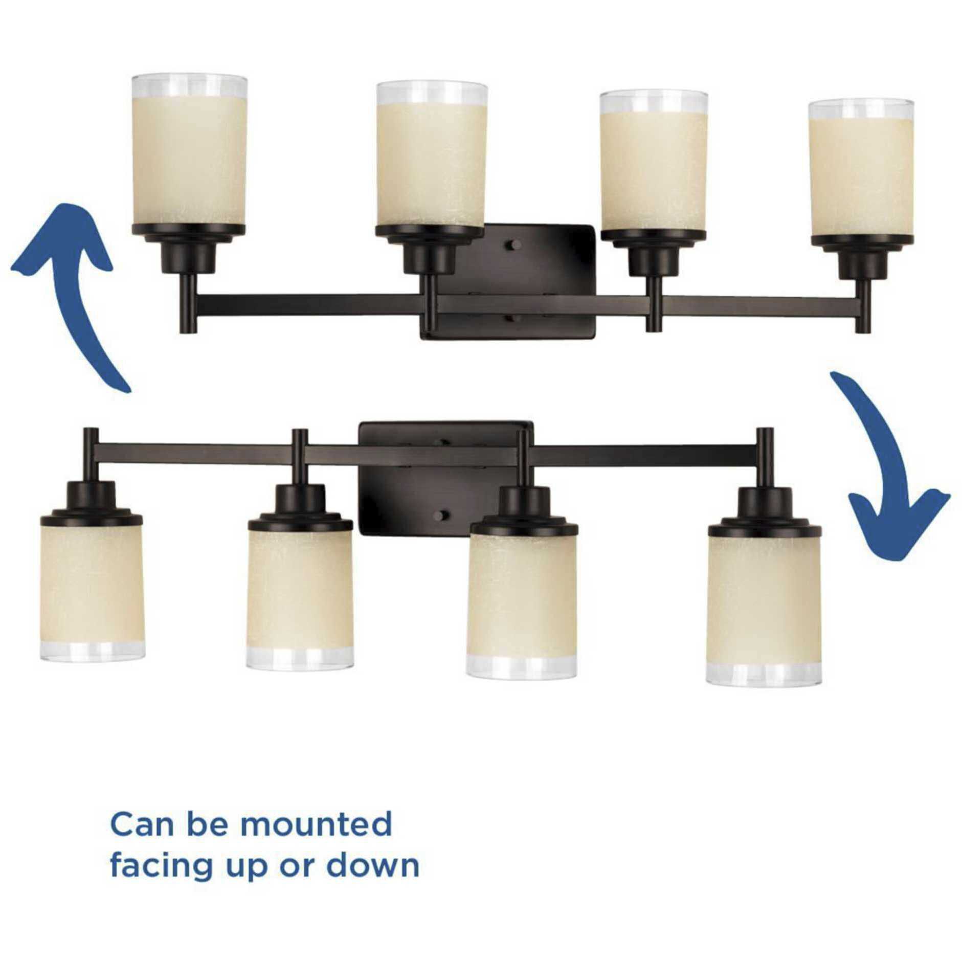 Alexa 4 Light 31 inch Antique Bronze Bath Vanity Wall Light