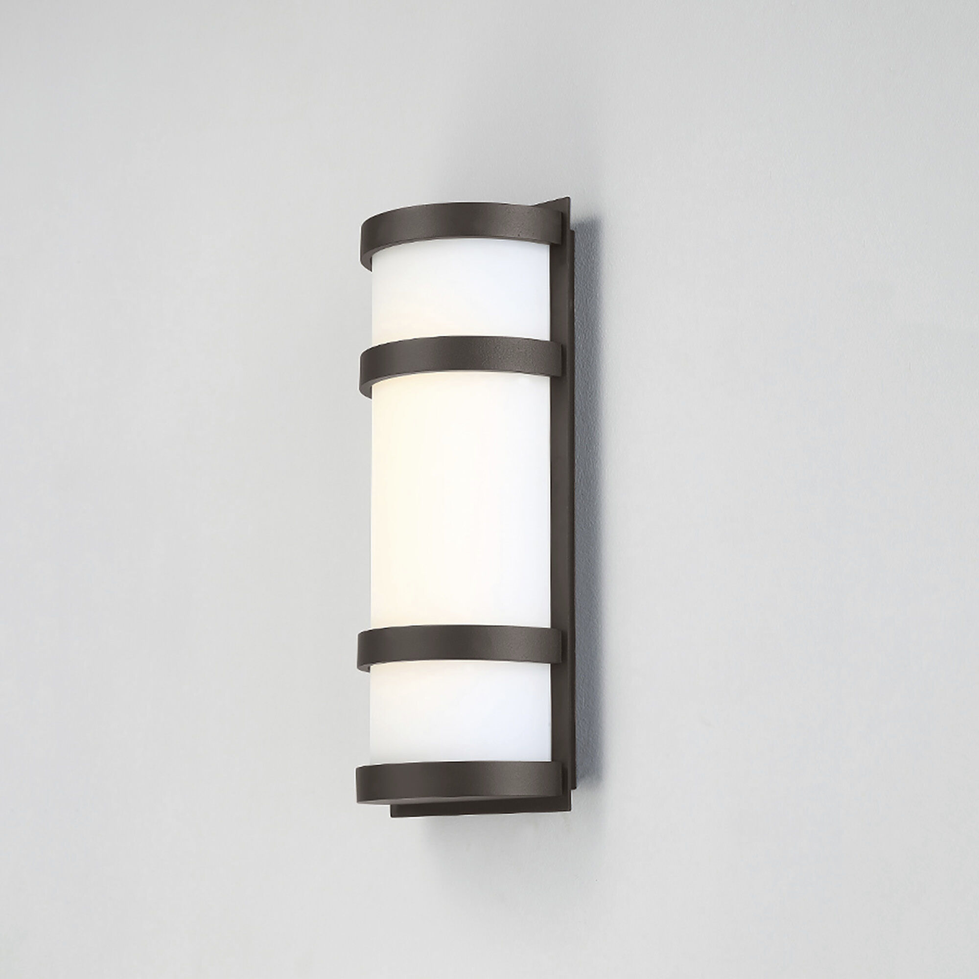 Latitude LED 14 inch Bronze Outdoor Wall Light, dweLED