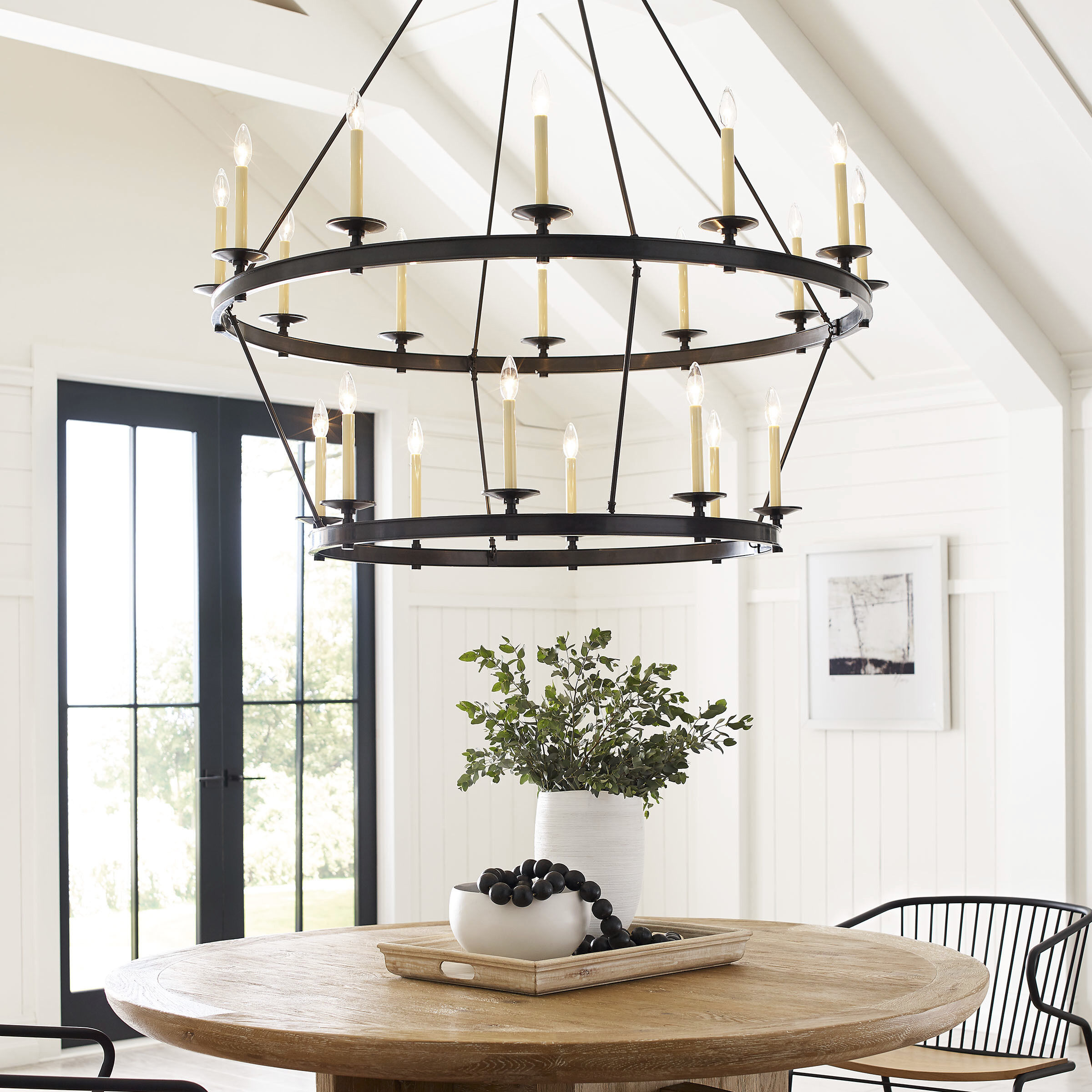 Chapman & Myers Launceton 20 Light 53.25 inch Bronze Two Tiered Chandelier Ceiling Light, Grande