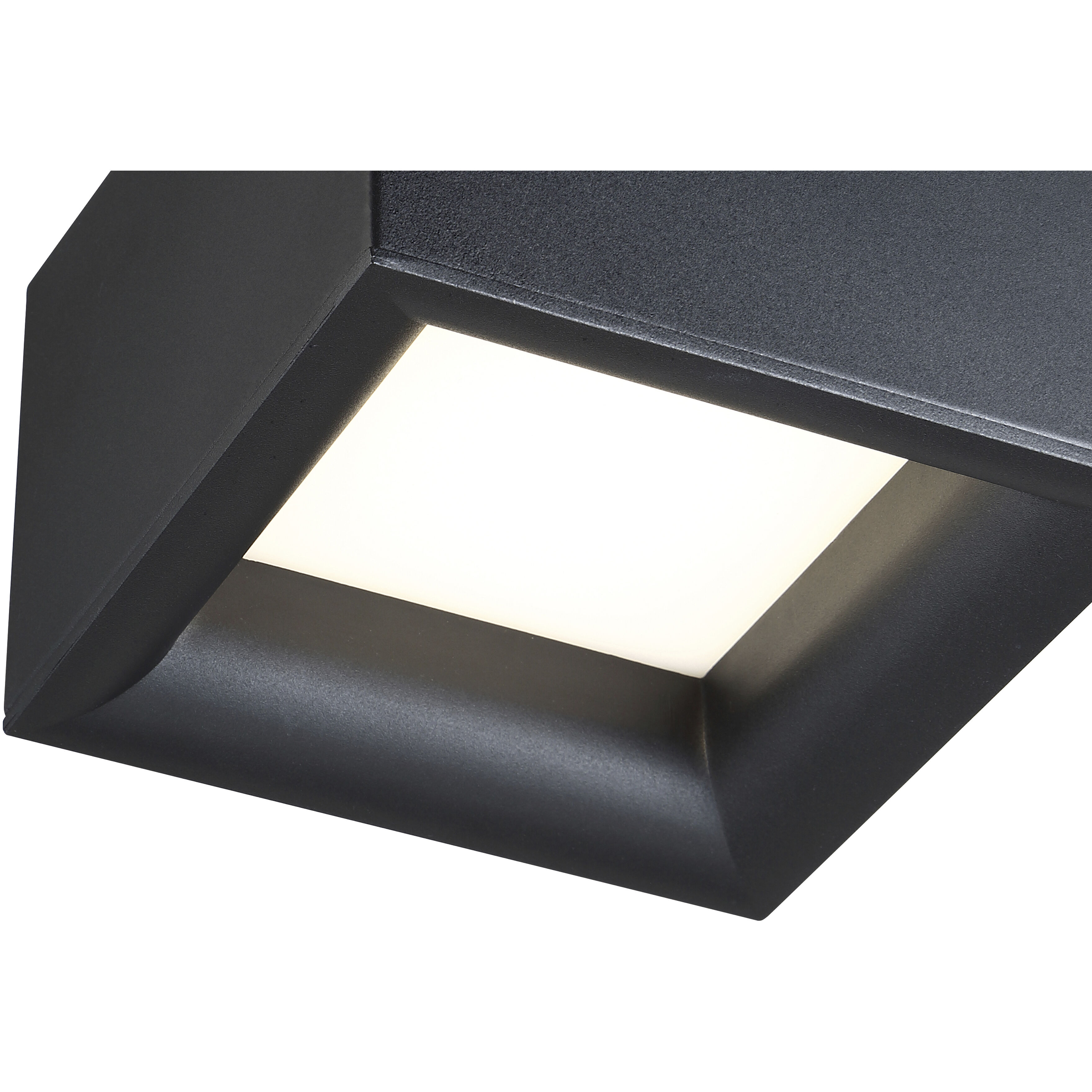 Bloc LED 7 inch Black Flush Mount Ceiling Light