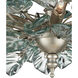 Baobab 8 Light 33.5 inch Contemporary Silver Leaf and Contemporary Silver Semi-Flush Mount Ceiling Light