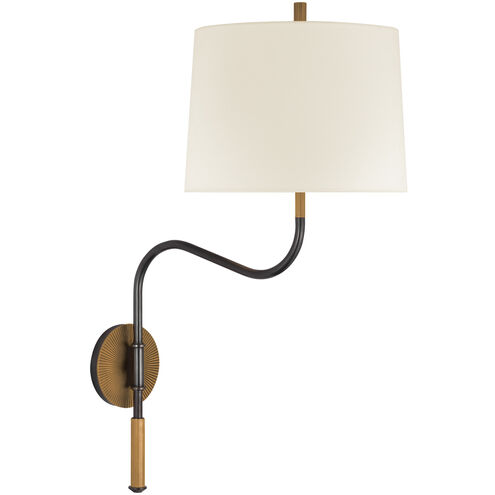 Thomas O'Brien Canto 11 inch 15.00 watt Bronze and Brass Swinging Wall Light, Medium