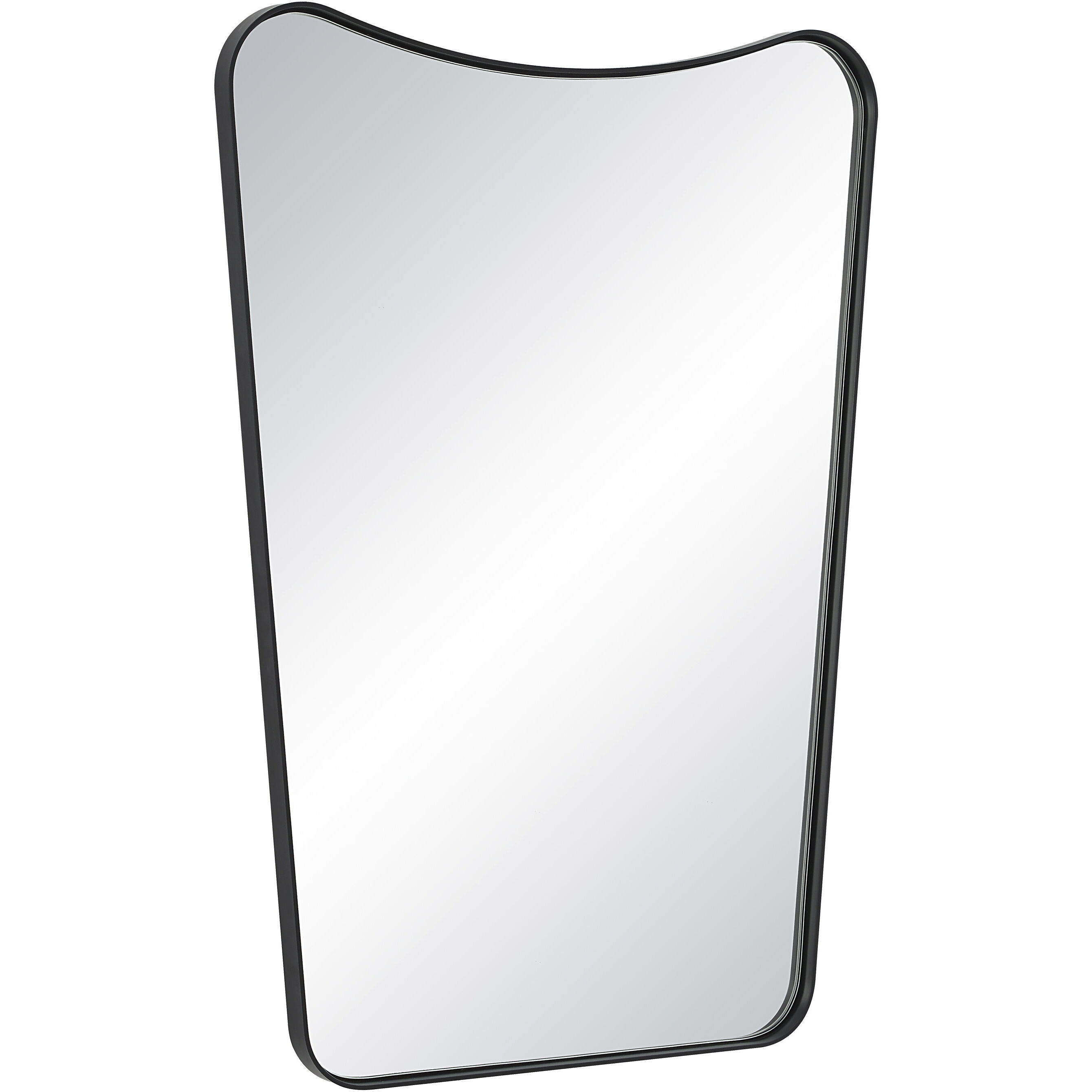 Kateri 28 X 20 inch Matte Black Wall Mirror