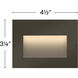 Taper 12v 1.90 watt Bronze Landscape Step Light, Horizontal