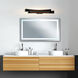 Candora LED 36 inch Black Vanity Light Wall Light