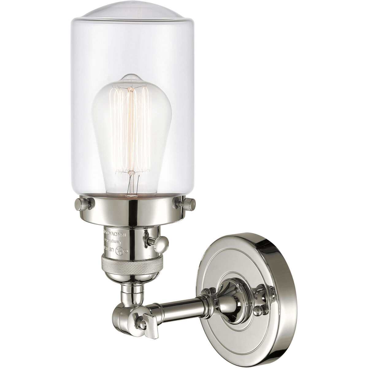 Franklin Restoration Dover LED 5 inch Polished Nickel Sconce Wall Light, Franklin Restoration