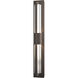 Double Axis LED 37.8 inch Coastal Dark Smoke Outdoor Sconce, Large