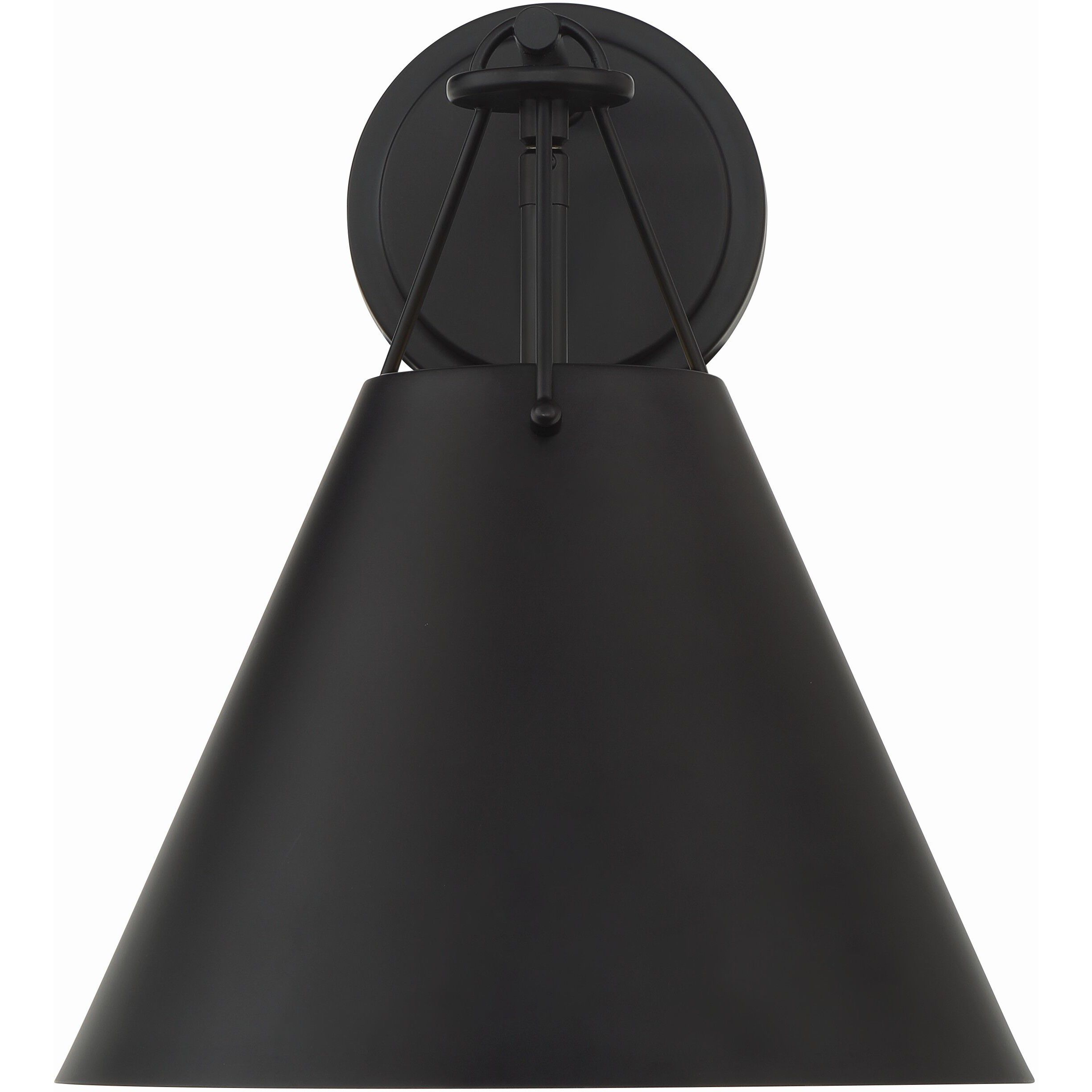 Xavier Bath Sconce Wall Light in Matte Black
