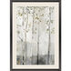 Blue Birch Serenade Gray and Green and Neutral and White Framed Art