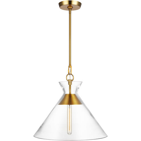 C&M by Chapman & Myers Atlantic 1 Light 18 inch Burnished Brass Pendant Ceiling Light