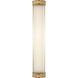 Marie Flanigan Menil LED 4.25 inch Soft Brass Linear Bath Sconce Wall Light