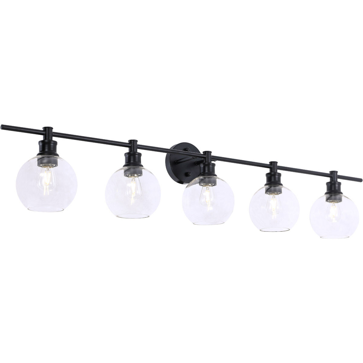 Syracuse 5 Light 47 inch Black Wall sconce Wall Light