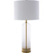 Carthage 29 inch 100 watt White Table Lamp Portable Light