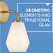 Gio LED 7.25 inch Lacquered Brass Bath Light Wall Light