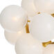 Shine 17 Light 33.75 inch Natural Brass Chandelier Ceiling Light in Swirl Glass