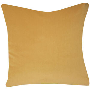 Prestige Yellow 24 inch Yellow Velvet Pillow