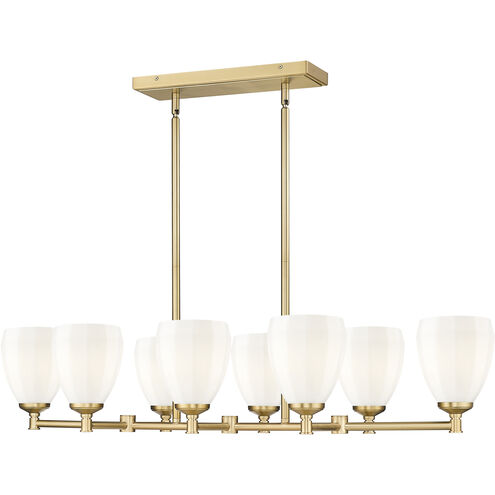 Oren Linear Chandelier Ceiling Light in Modern Gold