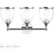 Ashridge 3 Light 24 inch Polished Chrome Vanity Wall Sconce Wall Light