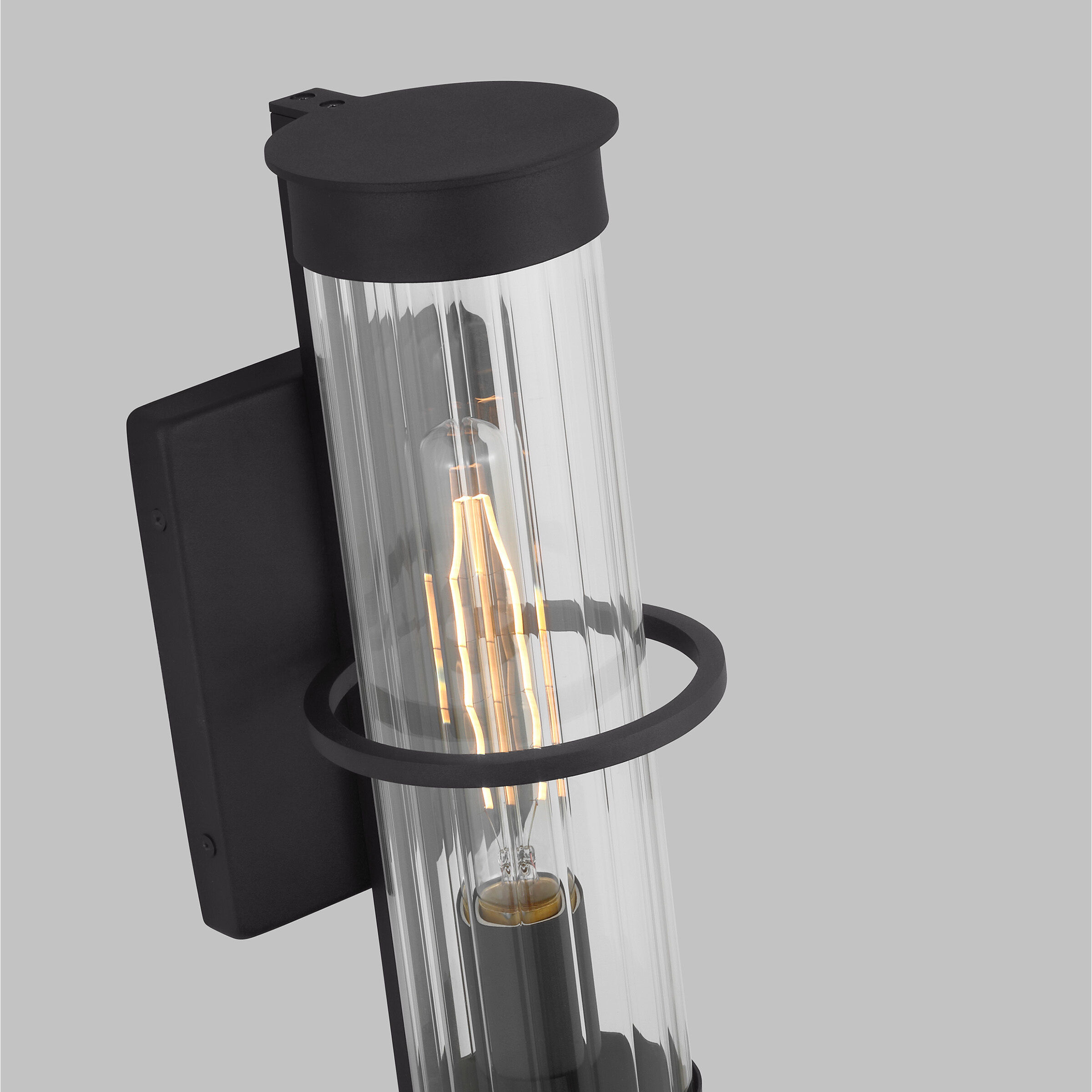 Alcona 1 Light 14.88 inch Black Outdoor Wall Lantern