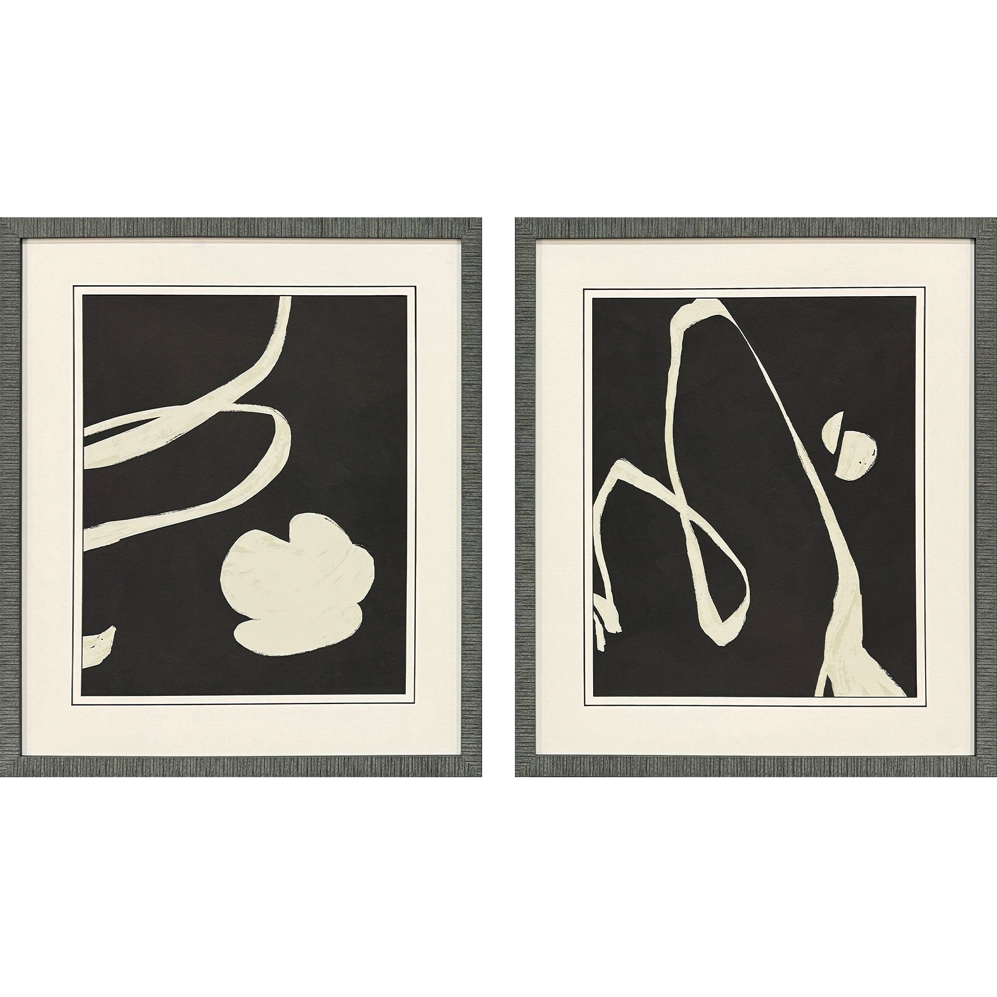 Neutral Spring Black and White Framed Art