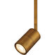 Cafe LED 3 inch Antique Brushed Brass Wall Sconce / Flush Mount Wall Light
