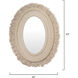 Fringe 43 X 32 inch Off White Wall Mirror