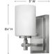 Laurel 1 Light 5 inch Brushed Nickel Vanity Light Wall Light