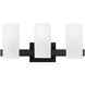Drew & Jonathan Scott Rhode 3 Light 19.63 inch Midnight Black Vanity Light Wall Light