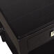 Samantha 20 X 15.75 inch Black and Antique Gold Accent Table