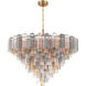 Addis 28 Light 49 inch Aged Brass Chandelier Ceiling Light