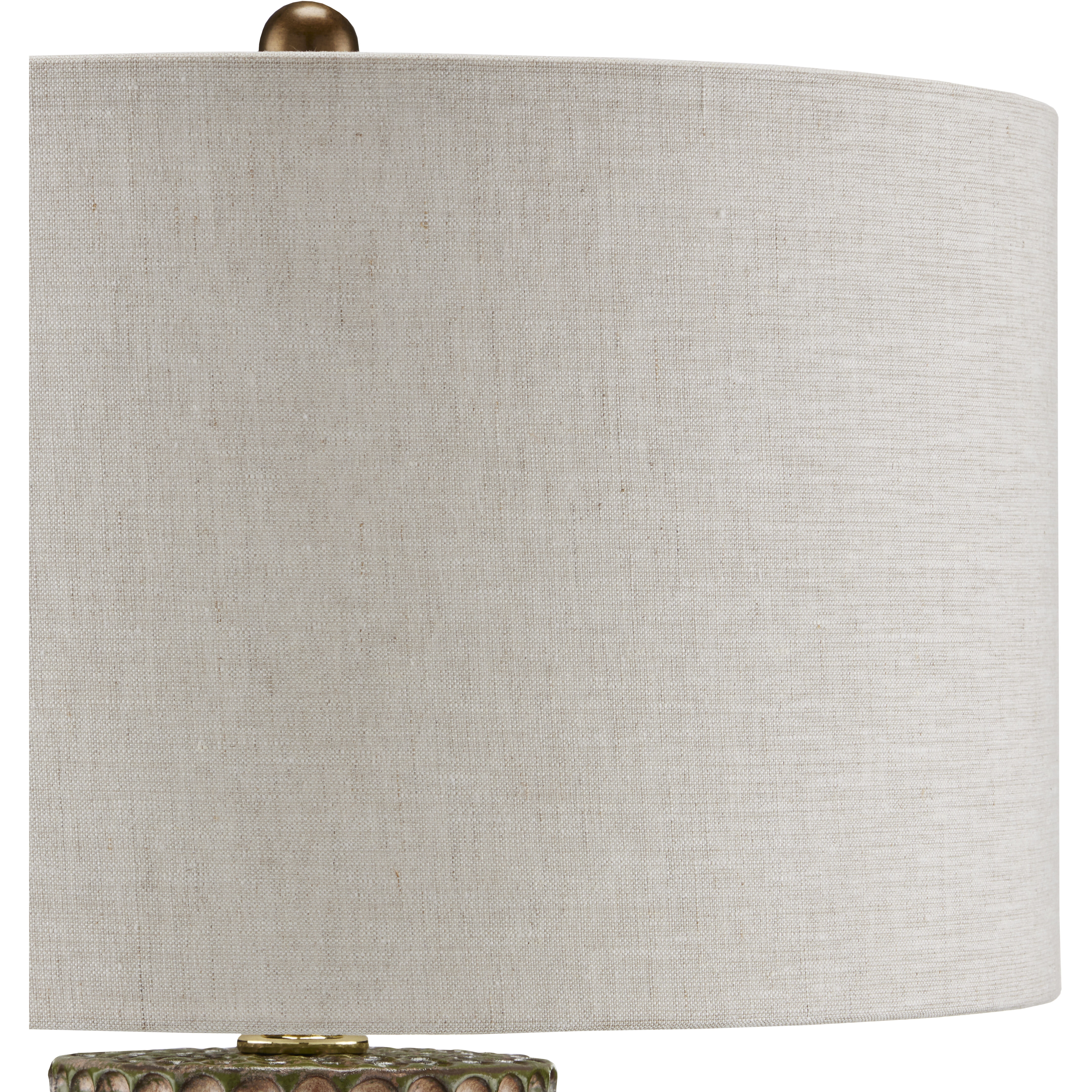 Polka Dot 28.25 inch 150 watt Reactive Green and Polished Brass Table Lamp Portable Light