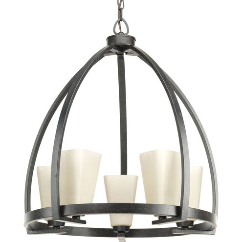 Ridge 5 Light 22 inch Espresso Chandelier Ceiling Light