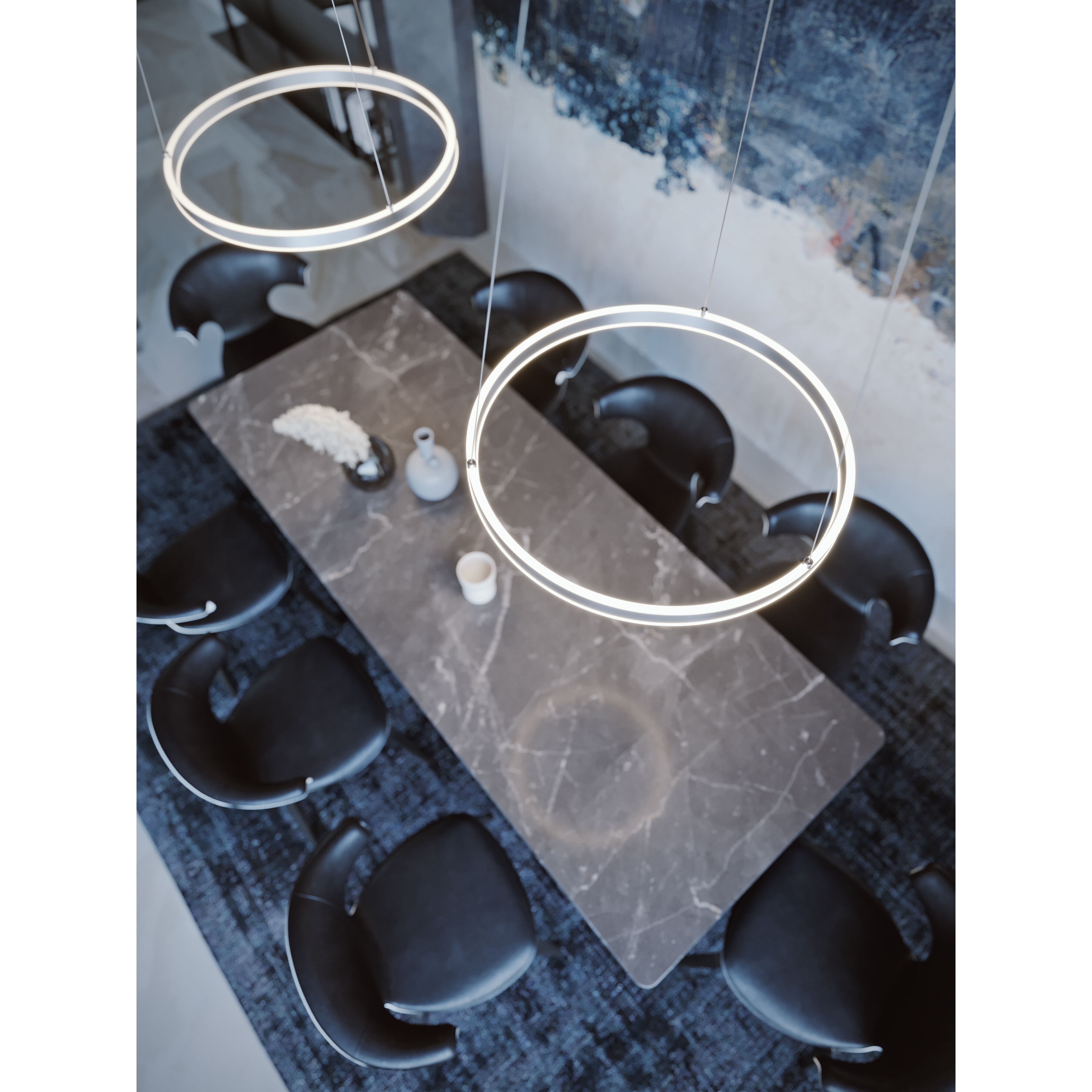 Glo Pendant Ceiling Light in Satin Nickel