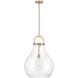 Mansfield 1 Light 18 inch Champagne Gold Pendant Ceiling Light