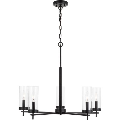 Sean Lavin Zire 5 Light 26 inch Midnight Black Chandelier Ceiling Light