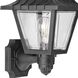 Mansard 1 Light 13 inch Textured Black Outdoor Wall Lantern