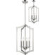 Zander 4 Light 14.8 inch Brushed Nickel Chandelier Ceiling Light