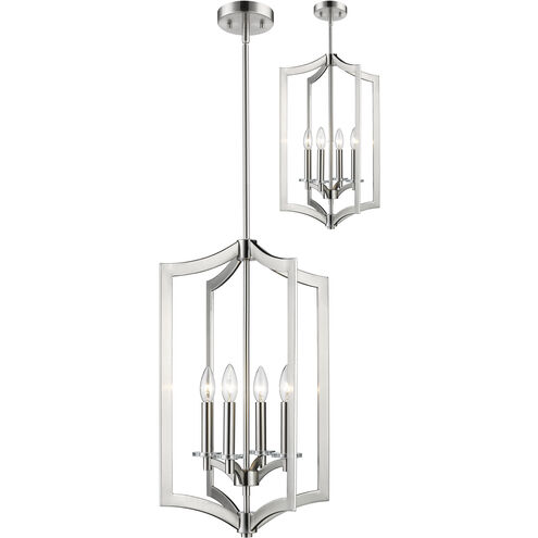 Zander 4 Light 14.8 inch Brushed Nickel Chandelier Ceiling Light