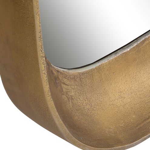 Bradano 35.5 X 23.75 inch Plated Antique Brass Mirror