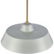 Gilman 1 Light 16 inch Satin Brass Pendant Ceiling Light